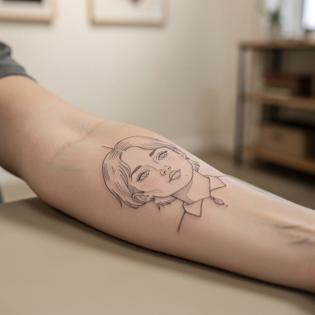 Fine-line portret